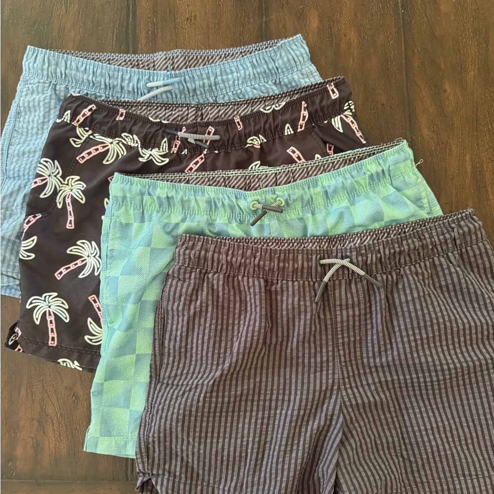 Lot of 4 Boys Swim Trunks - Art class by Target, size 14 husky
